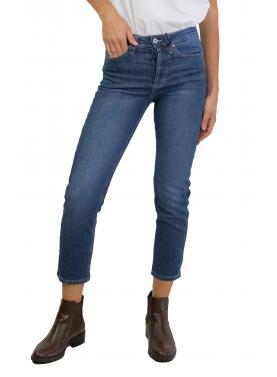 Jeans cropped a vita alta con taglio dritto Please